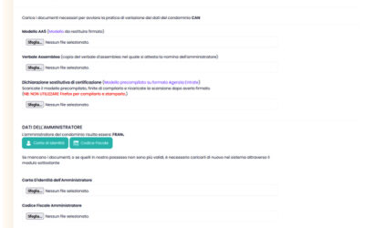 Novità piattaforma: aggiornamento area variazione dati
